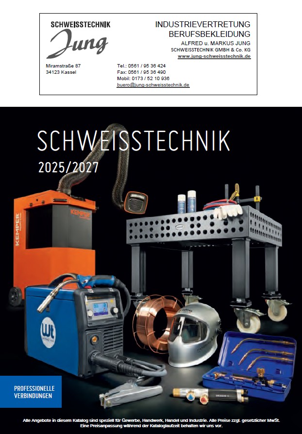schweisstechnik katalog 2025 - 2027 jung kassel